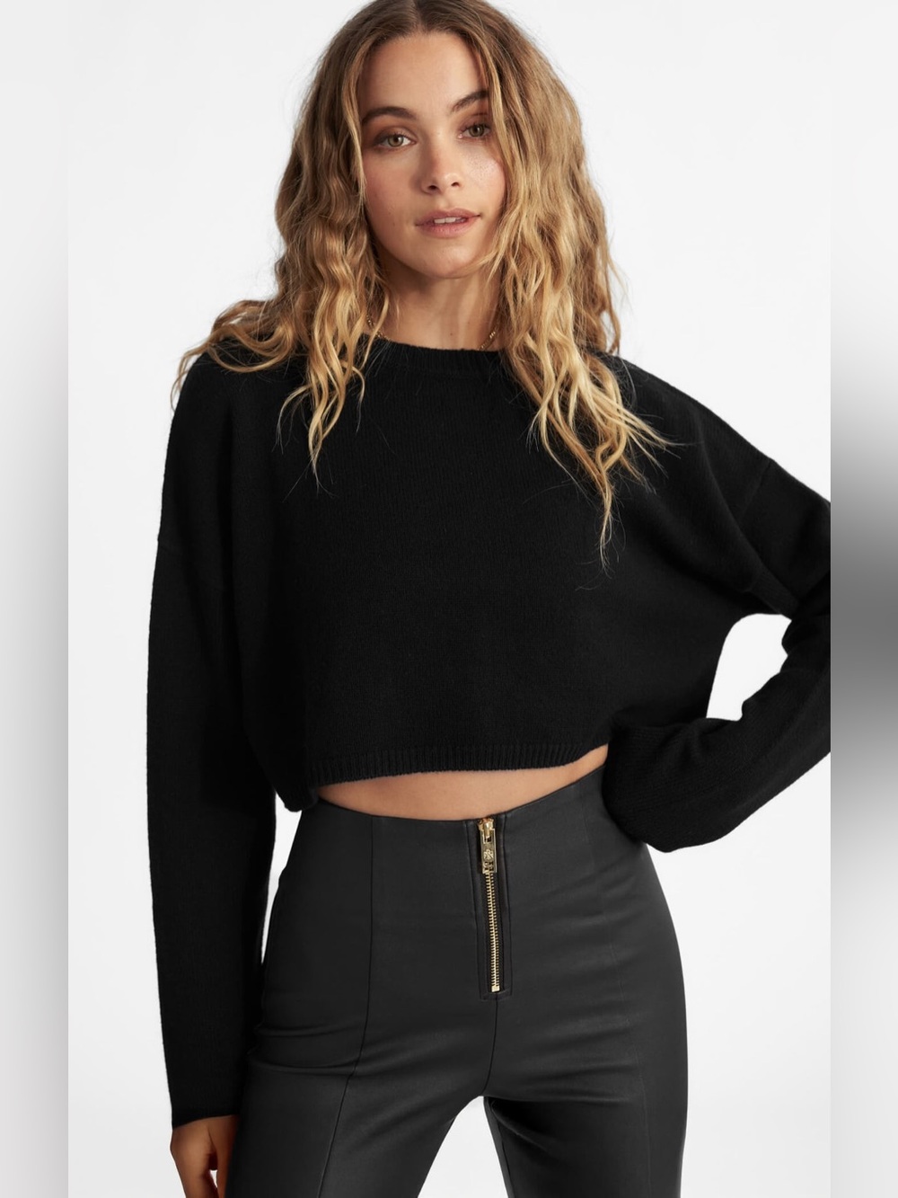 All Things Golden, Black High-Rise Faux-Leather Leggings, XXL - Picture 4 of 13